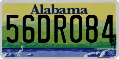 AL license plate 56DR084