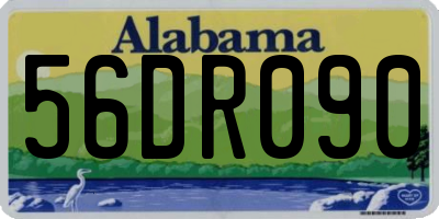 AL license plate 56DR090