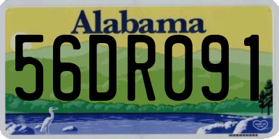 AL license plate 56DR091