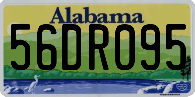AL license plate 56DR095