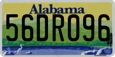 AL license plate 56DR096
