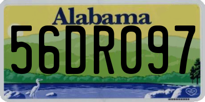 AL license plate 56DR097