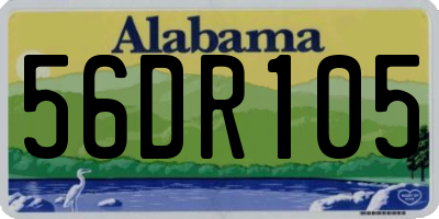 AL license plate 56DR105