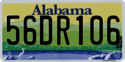 AL license plate 56DR106