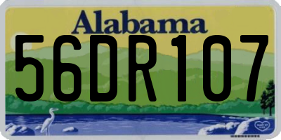 AL license plate 56DR107