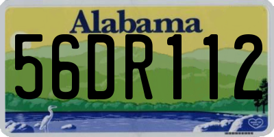 AL license plate 56DR112