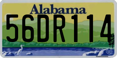 AL license plate 56DR114