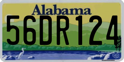 AL license plate 56DR124