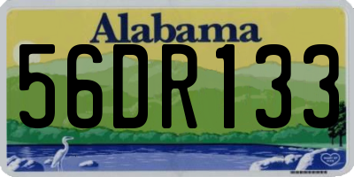 AL license plate 56DR133