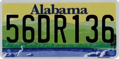 AL license plate 56DR136