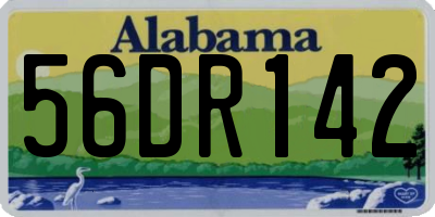 AL license plate 56DR142