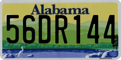 AL license plate 56DR144