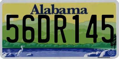 AL license plate 56DR145