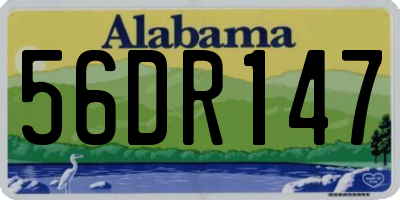 AL license plate 56DR147
