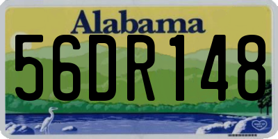 AL license plate 56DR148
