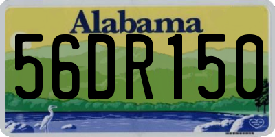 AL license plate 56DR150