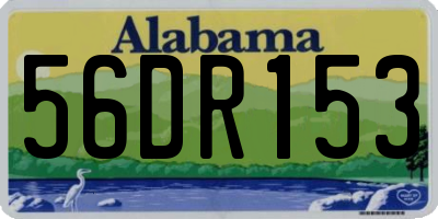 AL license plate 56DR153