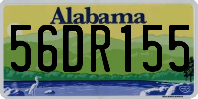 AL license plate 56DR155