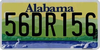 AL license plate 56DR156