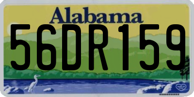 AL license plate 56DR159
