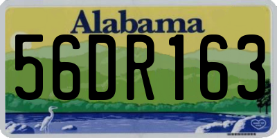 AL license plate 56DR163
