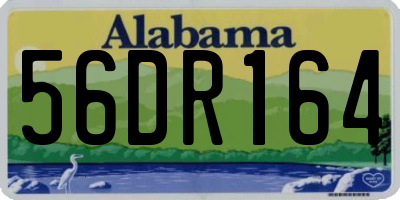 AL license plate 56DR164