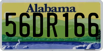 AL license plate 56DR166