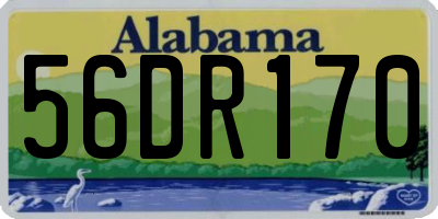 AL license plate 56DR170