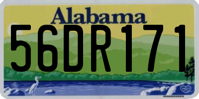 AL license plate 56DR171