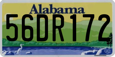 AL license plate 56DR172