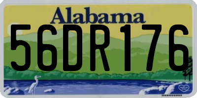 AL license plate 56DR176