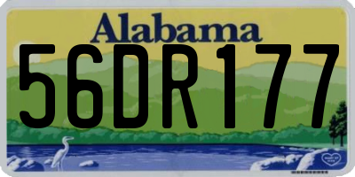 AL license plate 56DR177