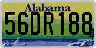 AL license plate 56DR188