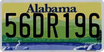AL license plate 56DR196