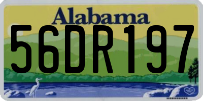 AL license plate 56DR197