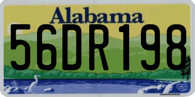 AL license plate 56DR198