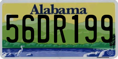 AL license plate 56DR199