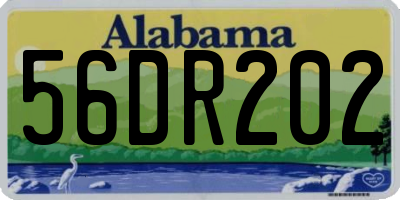 AL license plate 56DR202
