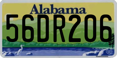 AL license plate 56DR206
