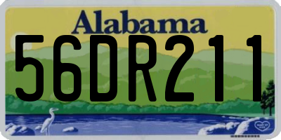 AL license plate 56DR211