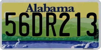 AL license plate 56DR213