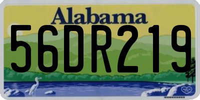 AL license plate 56DR219