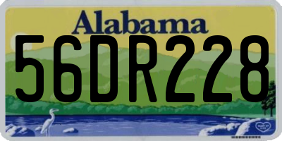 AL license plate 56DR228