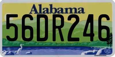 AL license plate 56DR246