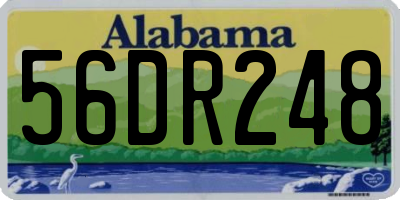 AL license plate 56DR248