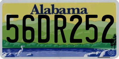 AL license plate 56DR252