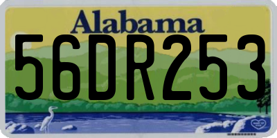 AL license plate 56DR253