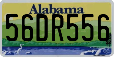 AL license plate 56DR556