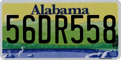 AL license plate 56DR558