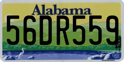 AL license plate 56DR559